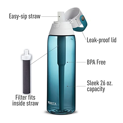 Brita Insulated Filtered Water Bottle With Straw, Reusable, Bpa Free Plastic, Blush, 26 Ounce & Insulated Filtered Water Bottle With Straw, Reusable, Bpa Free Plastic, Sea Glass, 26 Ounce #TOP6