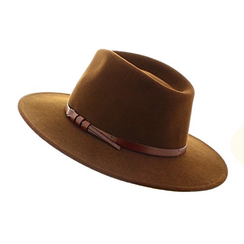 Votrechapeau - Sombrero de fieltro plegable marrón 62
