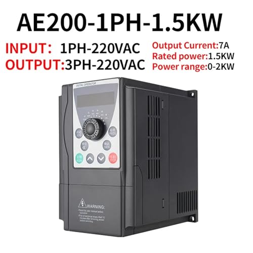 Onduleur convertisseur de fréquence 220V 380V 1.5kW triphasé monophasé - 2