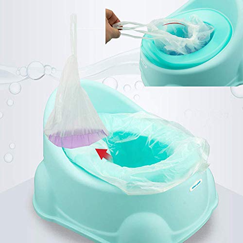 100 Pack Potty Chair Liners Disposable,Drawstring Training Toilet Seat Liner Bags Cleaning Bag For Kids Toddlers Outdoors Travel #TOP6