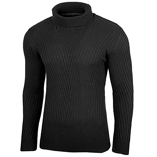 Baxboy Pull à col roulé pour homme BB- 1640, Noir , XXL Cover