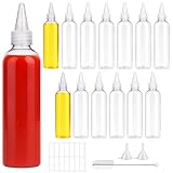 【Applications Polyvalentes】 Le flacon sauce souple de 120 ml convient pour le dosage et la distribution de peintures, d'huiles, de vinaigres et de solutions de mélange de couleurs. La buse peut être coupée pour créer une ouverture plus large pour les liquides plus épais tels que les crèmes ou lotions pour la peau, la sauce tomate, les sirops, les shampoings, les adhésifs, etc. Il est particulièrement adapté aux cuisines, aux projets d'artisanat et aux ateliers de loisirs.