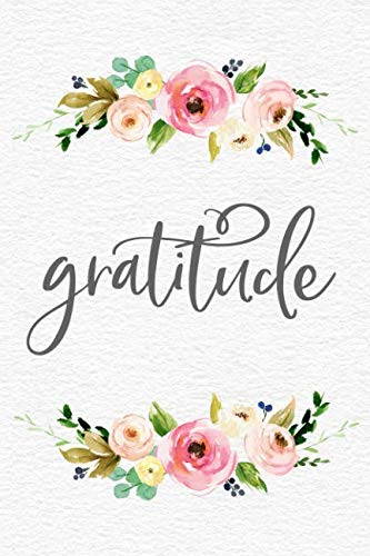Gratitude: Watercolor Flower Lined No Prompt Journal