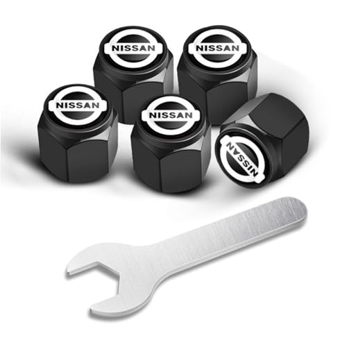 Nissan Tire Valve Stem Caps 5-Pack Copper with O-Rings