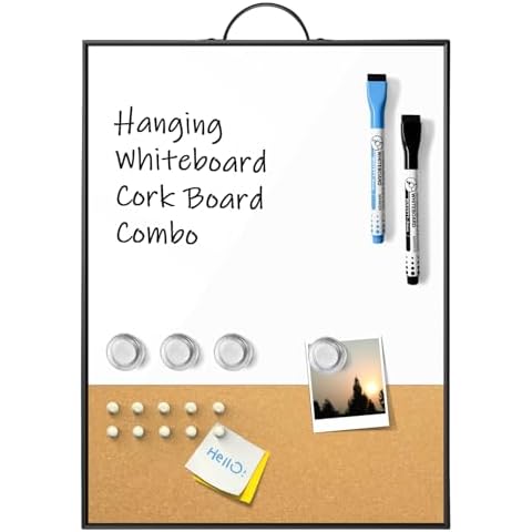 Sliandtelly 16"x12" Whiteboard Cork Board Combo Cover