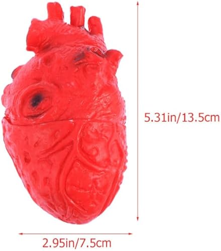 Miniatura 7 de PRETYZOOM Bloody Simulation Heart Halloween Tricky Props Horrible Halloween o decoración de casa embrujada