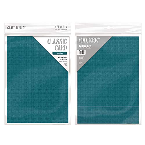 Craft Perfect, Carta A4, Teal Blue, 30.00 x 22.00