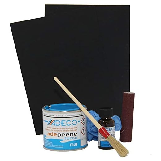 Mareteam Profi Reparaturset 2 Komponenten für Schlauchboote aus Neopren, Hypalon, Synotex incl. Knotentafel (weiß)