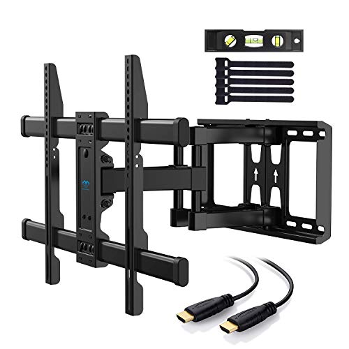 Perlesmith TV Wall Mount Bracket Full Motion Dual Articulating Arm for 37-70 Inch