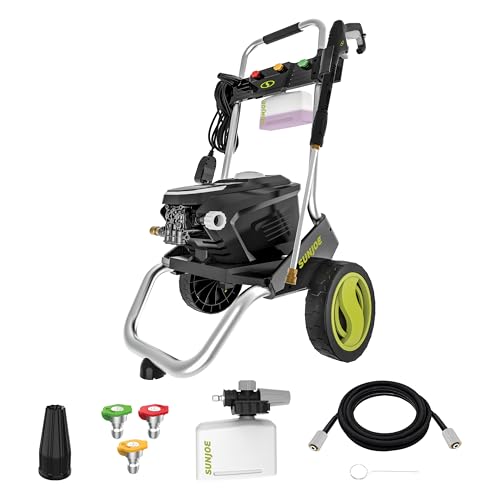 Sun Joe 2200 PSI Electric Pressure Washer, 1.1 GPM with Foam Cannon, Turbo Nozzle, 25 Ft Hose, 35 Ft Cord, 13-Amp Power Cleaner for Outdoor Surfaces thumbnail 9