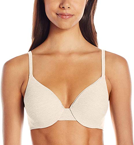 Hanes Women's Ultimate T-Shirt Soft Foam Underwire, Oatmeal Heather, 40C