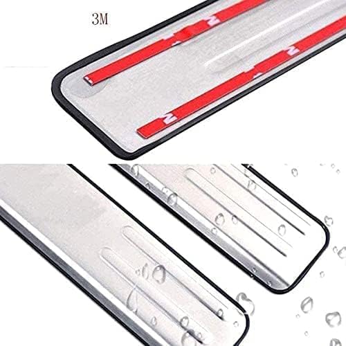 OFFT 4 Pezzi Battitacco per Auto in Acciaio