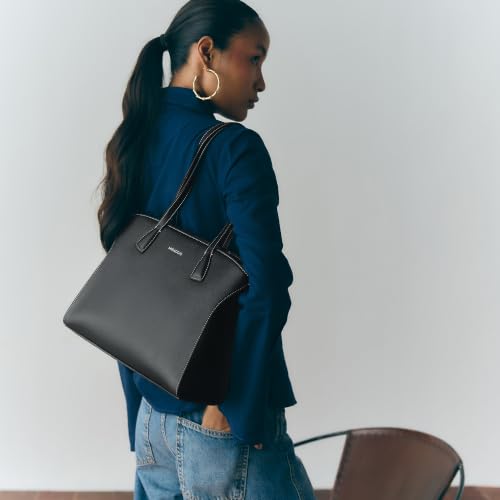 Image of Miraggio Women's Patricia Solid 11 Inch Tote Bag | Tote Bags For Women Office Use Work & Travel Handbag