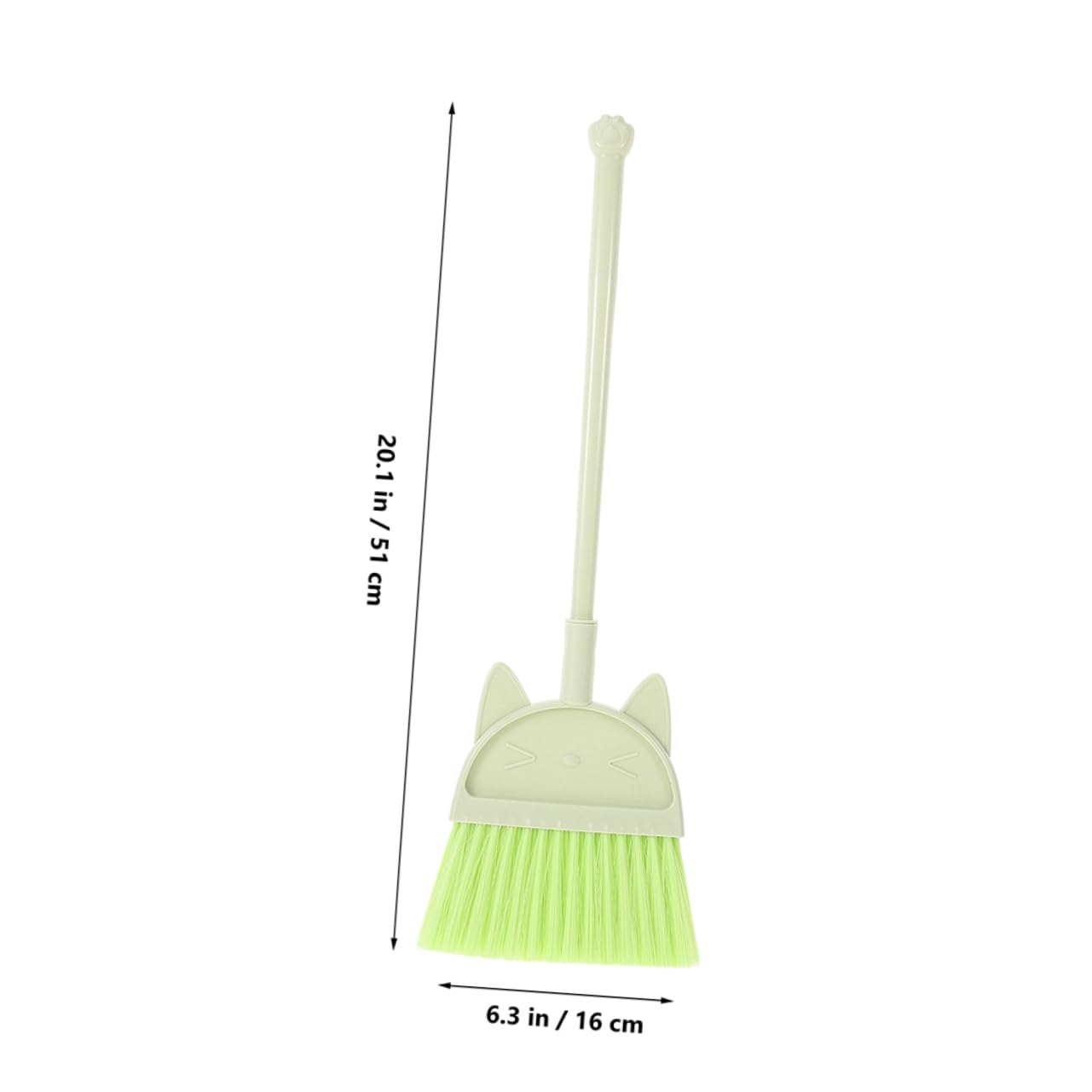 Unomor Small Broom and Dustpan Set for Boys and Girls: Mini Hand Broom for Toddlers Child Size Broom Boys and Girls Cleaning Set Indoor Outdoor Use Green
