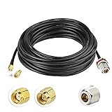 Bingfu Lora Antenna Cable RG58 49.2ft - N Female to RP-SMA Male - with SMA Adapter - Extension Cable...