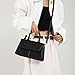 Tyhtljch Top Handle Satchel Purses for Women Satchel Bags for Women Fashion Crossbody Bags for Girl Shoulder Bag Purse-Black