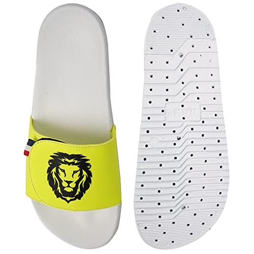 Image of PERY-PAO Mens Black, Green, Neon, Grey, Sky Blue, White Stylish Flip Flop