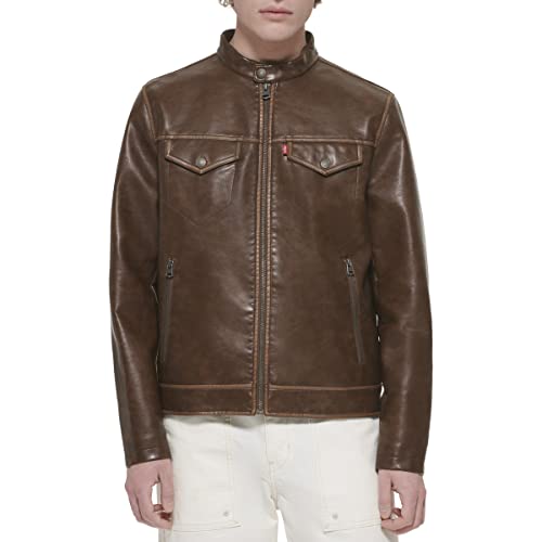 Image of Levi's Men's Faux Leather Racer Jacket