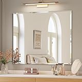 Mestikits Frameless Bathroom Mirror, 30'x36' Beveled Bathroom Mirror for Vanity, Wall Mount Mirrors for Bedroom Entryway Living Room Hangs Horizontally or Vertically