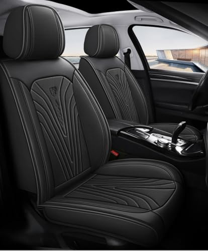 レクサスLBX MAYH1#型に適用車シートカバー座布団 防水 全天候型汚れ防止 取付簡単 滑り止め 収納便利クッションプロテクター前後席背もたれ耐摩耗性通気ナッパレザー素材(黒)