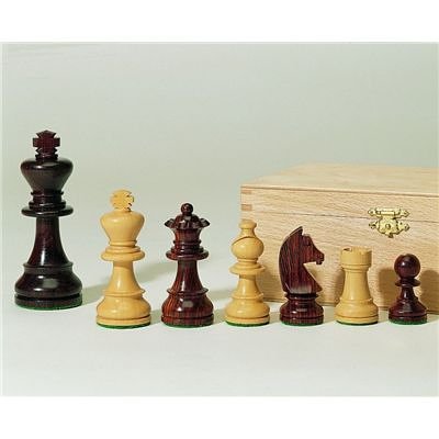Preisvergleich Produktbild Weible Spiele 01556 - Schachfiguren Staunton-Form, Königshöhe 95 mm, turniergeeignet