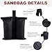 ABCCANOPY Canopy Weights 150 LBS Gazebo Tent Sand Bags,4pcs-Pack (Black)