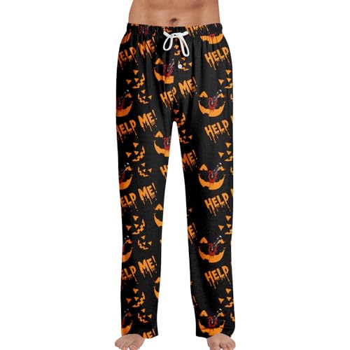 Halloween Costumes Sleepwear Lounge Pjs Pajama Bottoms Sleep Soft Print Themed Night Pants Cute Adults Clothes