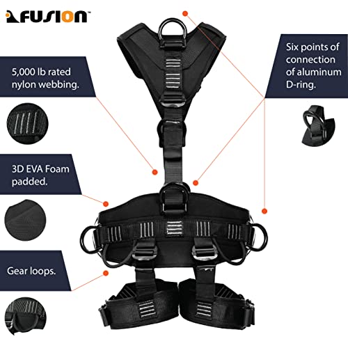 Fusion-Climb-Tac-Rescue-Tactical-Full-Body-EVA-Padded-Heavy-Duty-Adjustable-Zipline-Harness-23kN-Safety-Harness-TCH-603-FLAT-ML