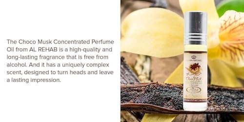 AL REHAB CHOCO MUSK CONCENTRATED PERFUME ROLL-ON (ATTAR) 6ml - Image 3