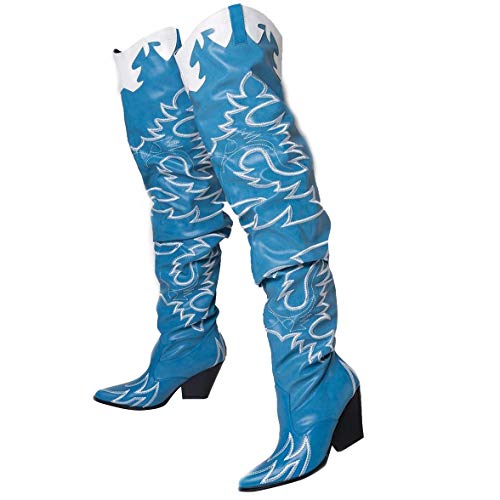Cape Robbin Womens Western Thigh High Over The Knee Cowboy Cowgirl Boots - Chunky Block Heel Fashion Boots for Women KELSEY-21 product thumbnail 12