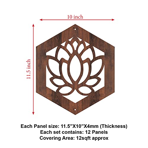 Image of RANDOM Privacy Room Divider Hanging Panel Modern Screen Partition for Decorating Bedroom, Dining, Study & Living Room (RSD-4033) 12 Panels Engineered Wood