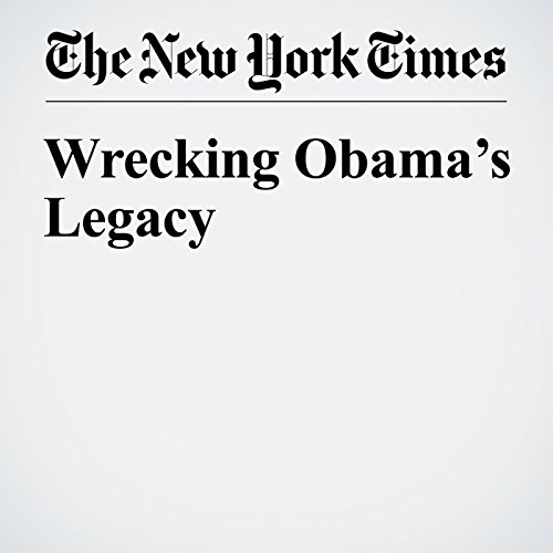 Wrecking Obama&rsquo;s Legacy cover art