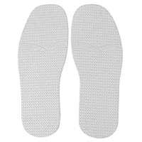 Agatige A Pair Rubber Shoe Bottom,Anti Skid Wear Shoes Sole,Raised Grain Repair Sole Pad Full Sole Repair Replacement Anti-Skid Sheet for Replacement and Repair(White)