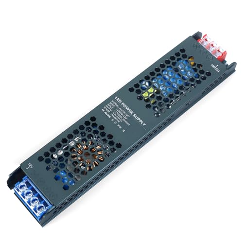 KSIBNW 12V LED Trafo 400W, 230V auf 12Volt Transformator 12V 33,3A LED Extra Dünn Treiber Netzteil Adapter Schalt Niedervolttrafo, AC 230Volt to DC 12Volt 33,3A 400W Konstantspannungs Netzteil