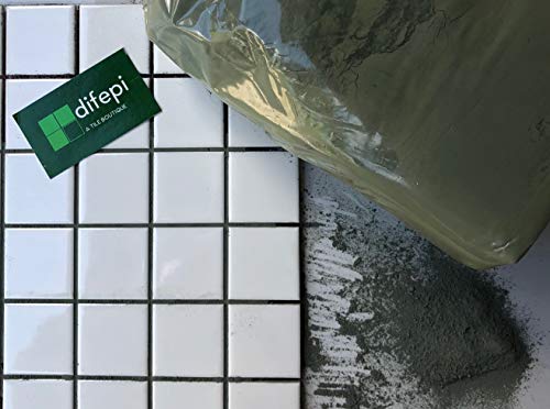 Douglas Fir Unsanded Tile Grout - 5 lbs - with Green Pigment in The Mix.