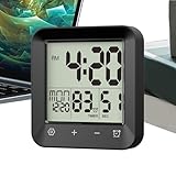 Minuteur étanche adaptatif : Conçu pour fonctionner de manière fiable dans divers environnements, ce minuteur de douche étanche assiste les tâches en salle de bain, cuisine, buanderie et bureau. Il assure une performance constante et peut servir de cadeau attentionné, adapté aux célébrations, événements scolaires ou festivités saisonnières grâce à sa conception robuste et étanche.