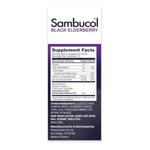 Sambucol Advanced Black Elderberry Syrup