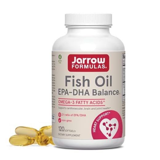 Jarrow Formulas EPA-DHA Balance 600 mg - 120 Softgels - 2:1 Ratio of EPA & DHA - Supports Brain & Joint Health - Ultra-Purified, Highly Concentrated - 60 Servings