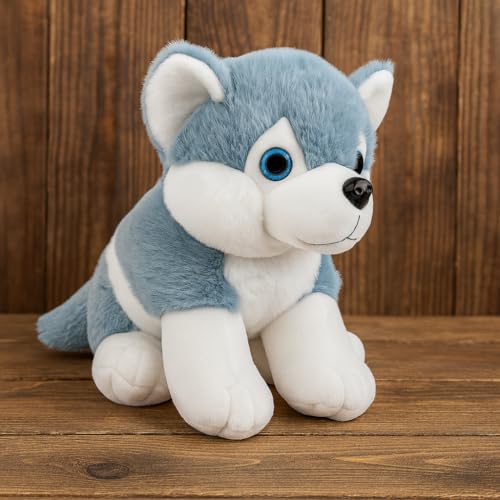 Image of Husky Dog Soft Toys | Super Plush Stuffed Animal for Kids, Boys & Girls | Adorable Ultra Soft & Cuddly Gift Toy for Birthday, Baby & Toddler | Realistic & Safe Plush Dog Toy