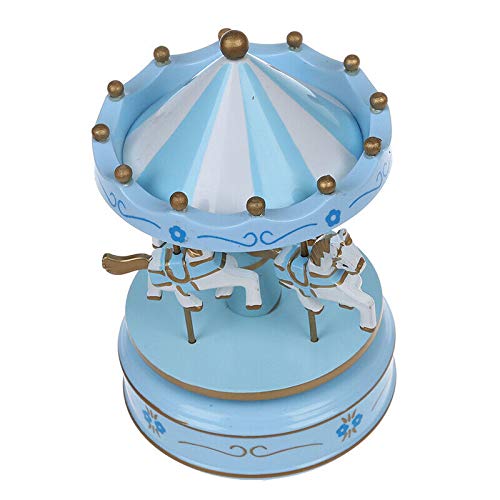 Buy ELECTROPRIME 10X(Musical Carousel Horse Wooden Carousel Music Box Toy Child Baby Light B