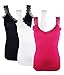 colkor-camiseta-de-tirantes-con-encaje-top-para-mujer-pack-de-3-negroblancofucsia