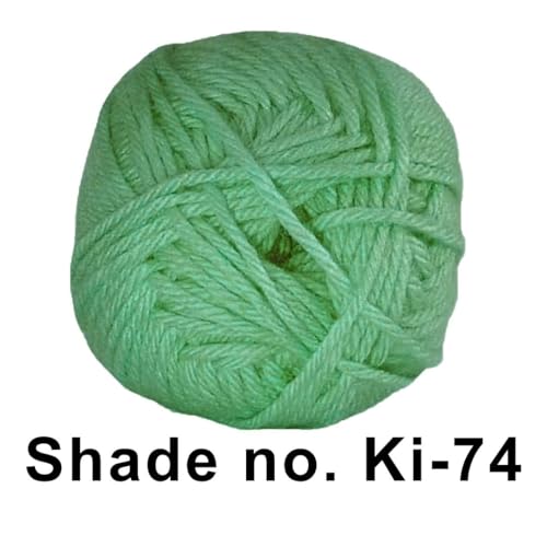 Image of VCR Jade Green Yarn, 100 Grams Hank, 190 Meters Length, Acrylic Ball for Crochet and Knitting, Soft Crosia Threads, Pack of 1 Yarn, Suitable for DIY Crafts