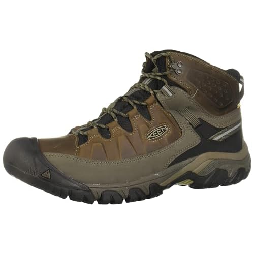 KEEN Herren Targhee 3 Mid Waterproof Wanderstiefel, Bungee Cord/Black, 43 EU