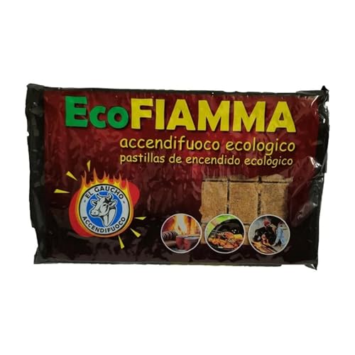 Accendifuoco Ecologico, EcoFiamma 32 Cubetti, per Camino e barbecue