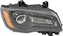 Gold Shrine For Chrysler 300 Headlight Lamp 2012 2013 2014 Halogen Black Trim Passenger Right Side
