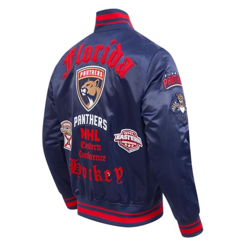 Image of Pro Standard Mens NHL Old English Satin Jacket