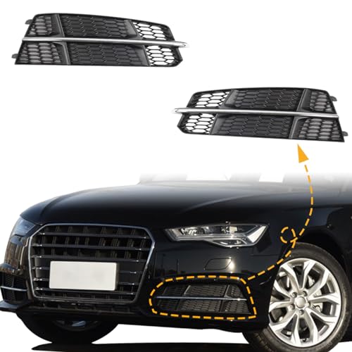 Accessoires de voiture : calandre antibrouillard passager Audi A6 C7 S-Line - 3