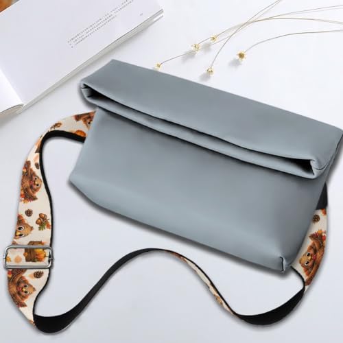 Image of Jeiento Wide Purse Strap Wide Shoulder Strap Adjustable Replacement Belt Soft Guitar Shoulder Straps for Women Girls Gifts