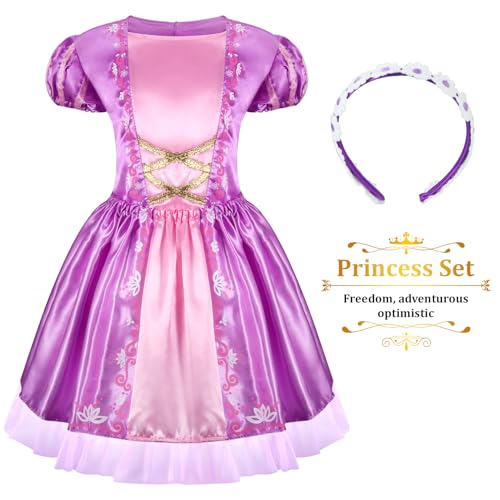 image for LIMIROLER 18 Pcs Princess Dress Up Clothes for Little Girl Role Play C