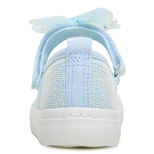 Toandon Toddler Girls Sparkle Glitter Flats Sneakers Age 3-104